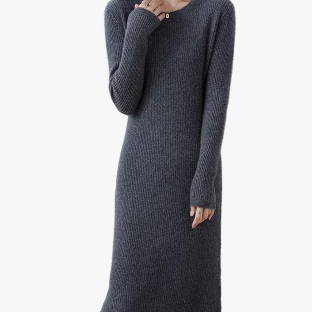 a new day Charcoal Long Sleeve Knit Dress